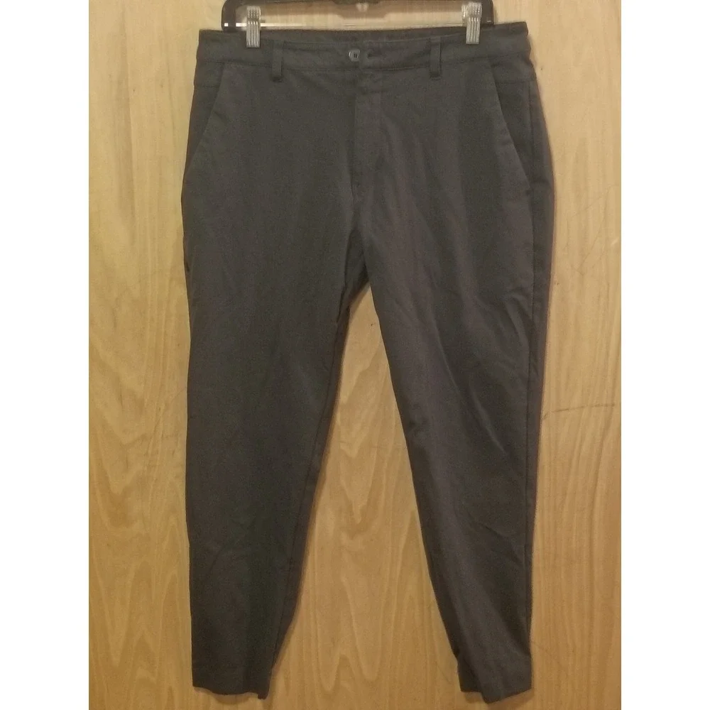 BYLT Premium Basics Everyday Pant Charcoal Grey Tapered Jogger Mens Stretch